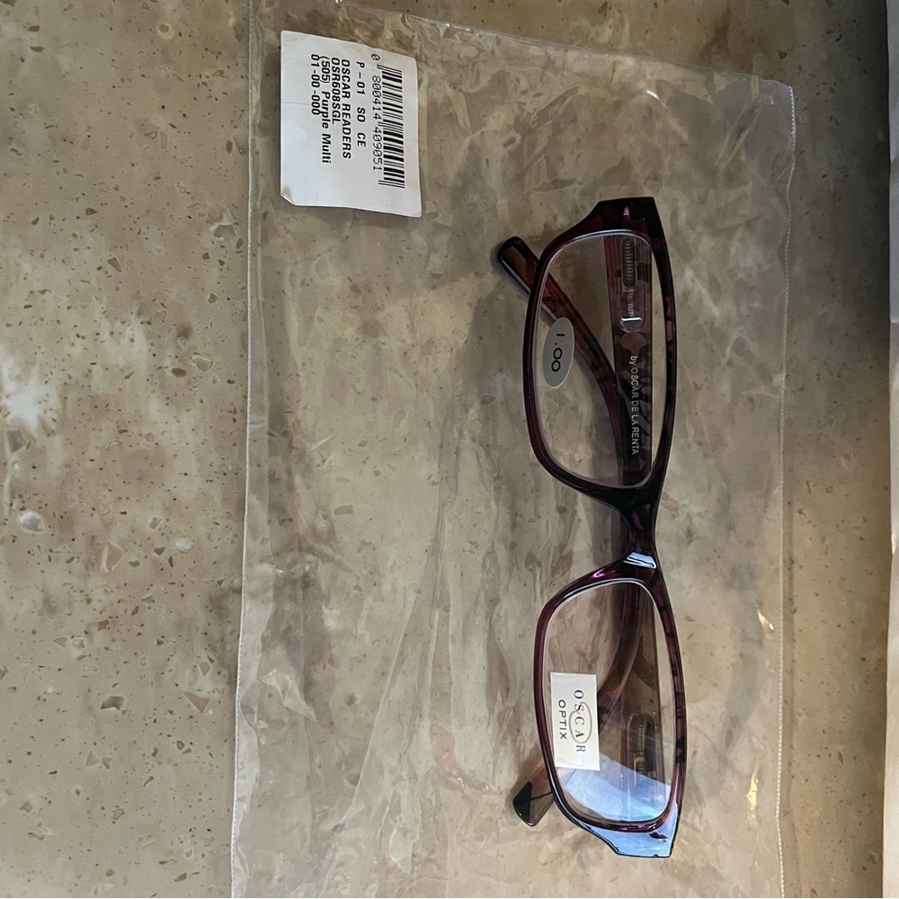 Oscar Optix Readers Purple Eyeglasses +1.00